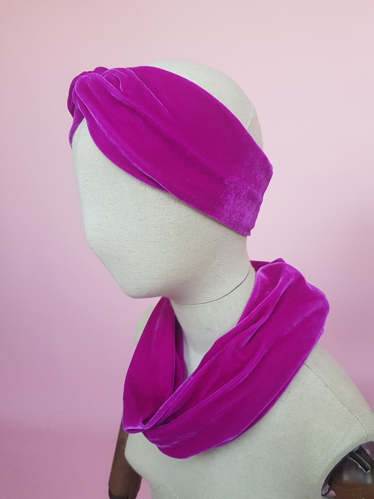 Velvet Headband in Orchid