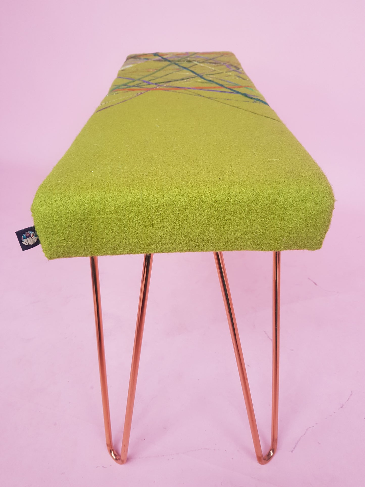 Embellished Bench in Olive