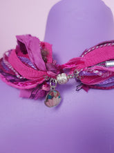 Load image into Gallery viewer, Silk Yarn Necklace in Pink and Purple