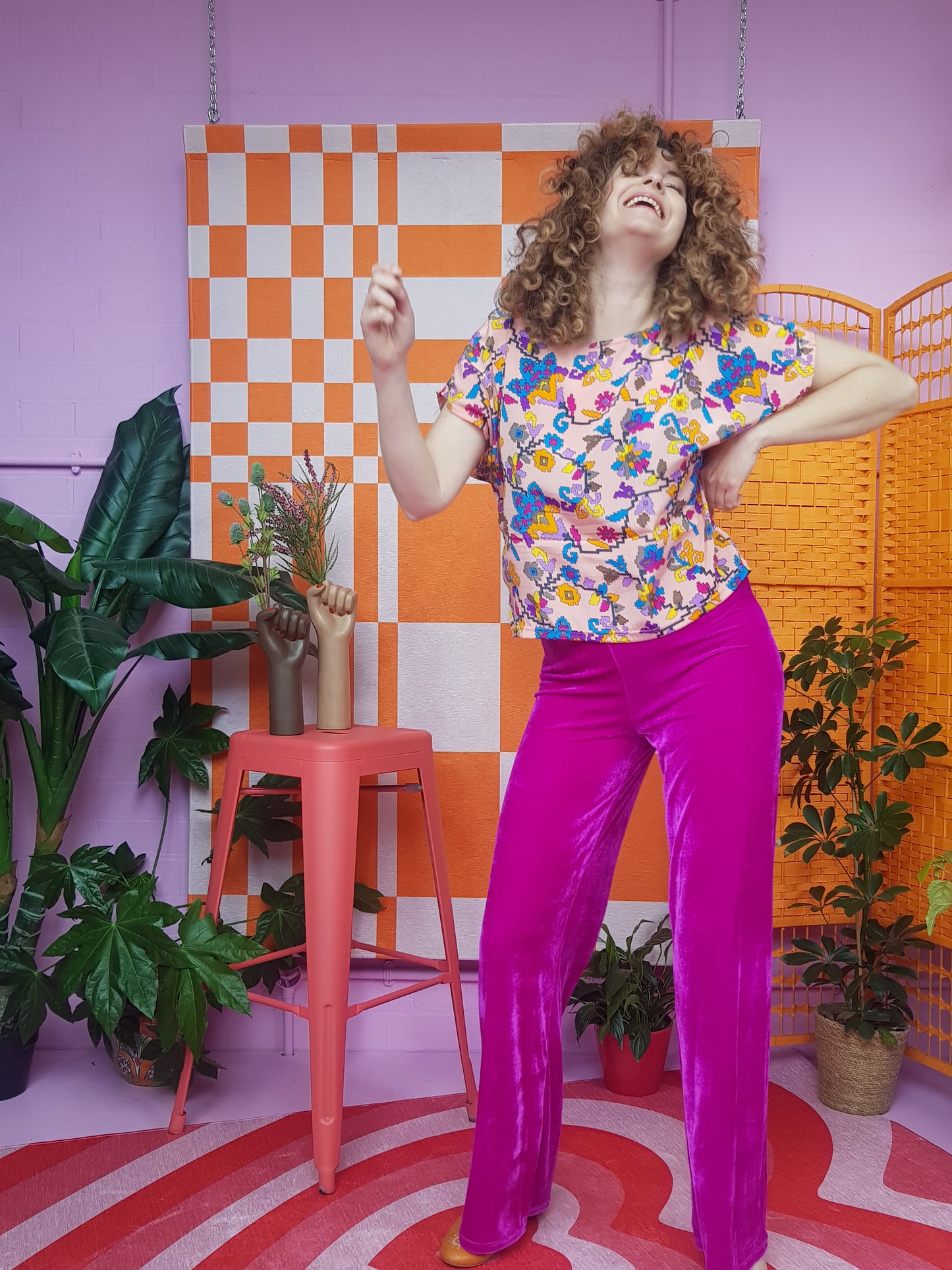 SALE - Shift Blouse in Floral S