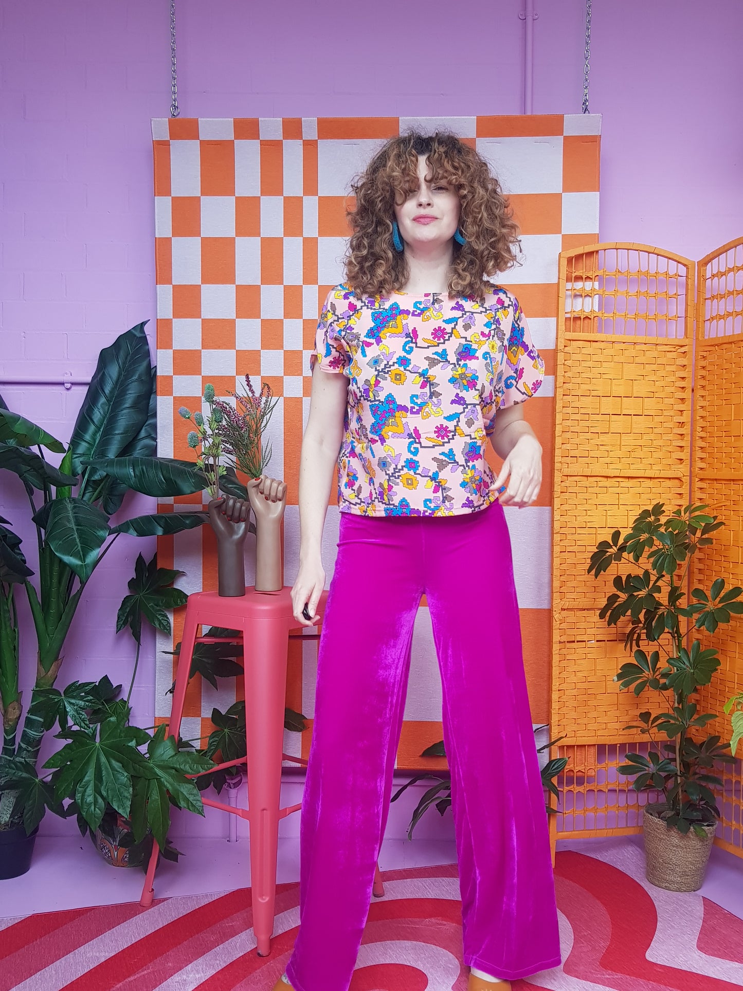 SALE - Shift Blouse in Floral S
