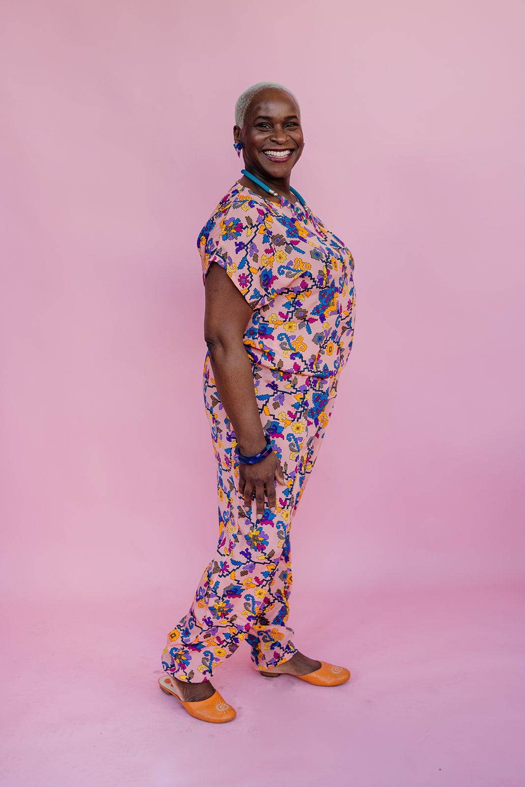 SALE - Shift Blouse in Floral S