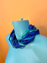 Load image into Gallery viewer, Silk Yarn Necklace in Turquoise