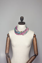 Load image into Gallery viewer, Silk Yarn Necklace in Pale Multi - Necklace - Megan Crook
