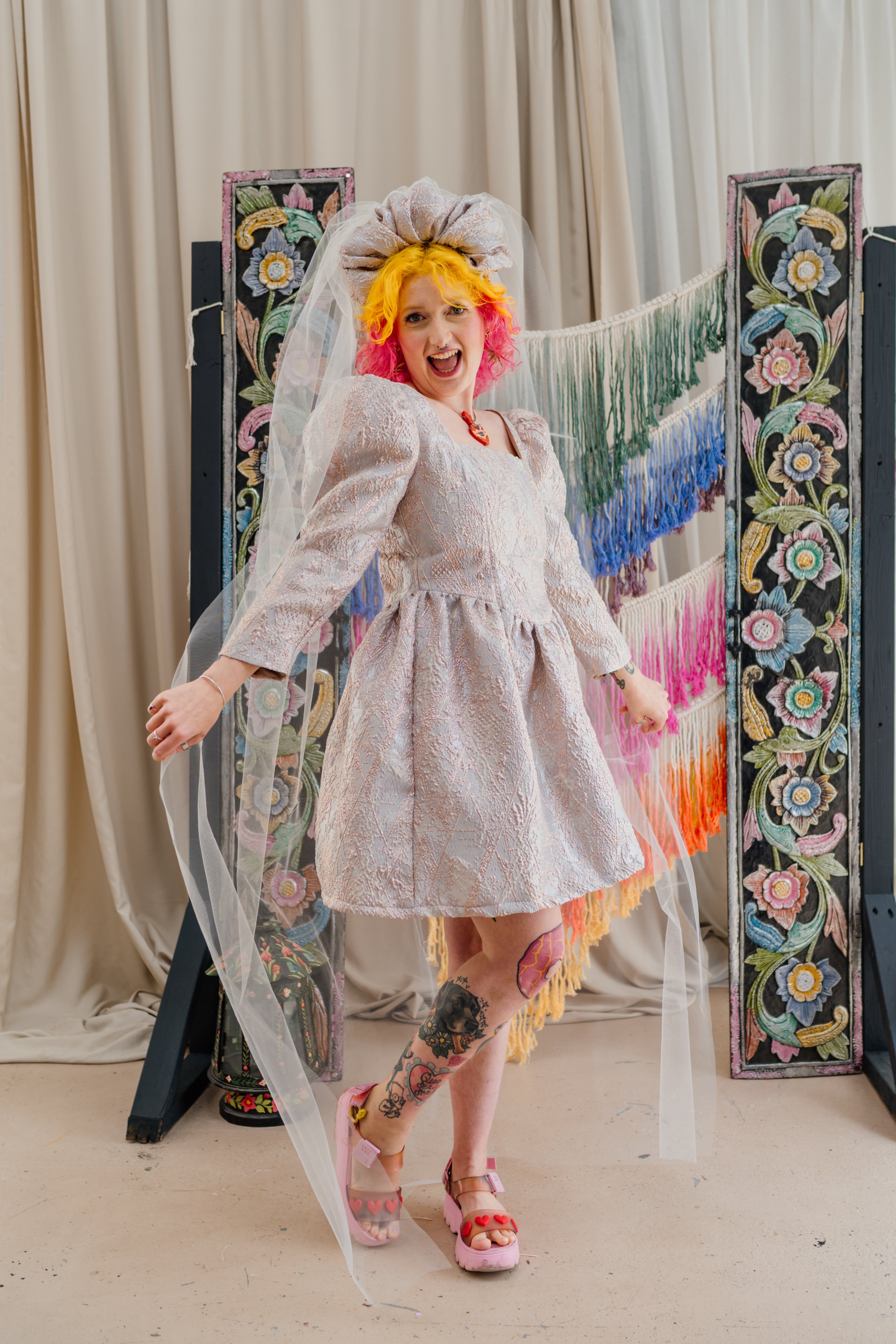 完売品 2-3yApolina Penny Smock Dress Jacobean Smock Dress | Shop Beautiful Designs by April Cornell