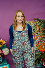 Load image into Gallery viewer, Liberty Towelling Dungarees in Tie Dye Print