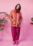 Rain Coat in Sunset Stripe - Megan Crook