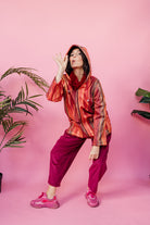 Rain Coat in Sunset Stripe - Megan Crook