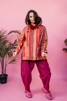 Rain Coat in Sunset Stripe - Megan Crook