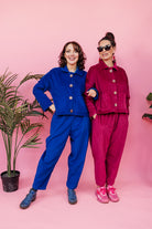 Tapered Trousers in Blue Cord +3 Colours - Megan Crook