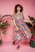 Load image into Gallery viewer, Smock Dress in Rainbow Flower
