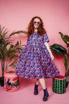 Smock Dress in Petals Print - Megan Crook