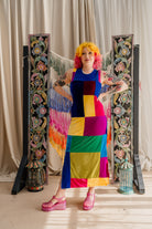 Patchwork Velvet Maxi Dress - 3 colourways - Megan Crook