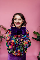 Velvet Cowl in Purple - Megan Crook
