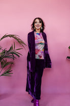 Velvet Jacket in Plum - Megan Crook