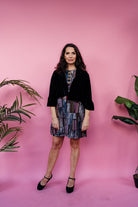 Velvet Ruffle Bolero in Black + 4 Colours - Megan Crook