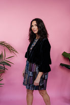 Velvet Ruffle Bolero in Black + 4 Colours - Megan Crook