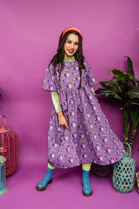 Smock Dress in Monster Mash