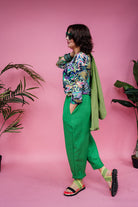 Tapered Trousers in Green Linen +4 colours - Megan Crook