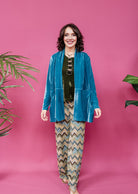 Velvet Jacket in Sage - Megan Crook