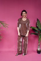 SALE- Velvet Tunic in Mushroom XS,M - Megan Crook