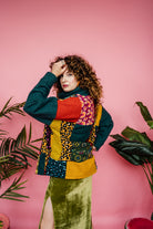 Patchwork Boucle Jumper - Megan Crook