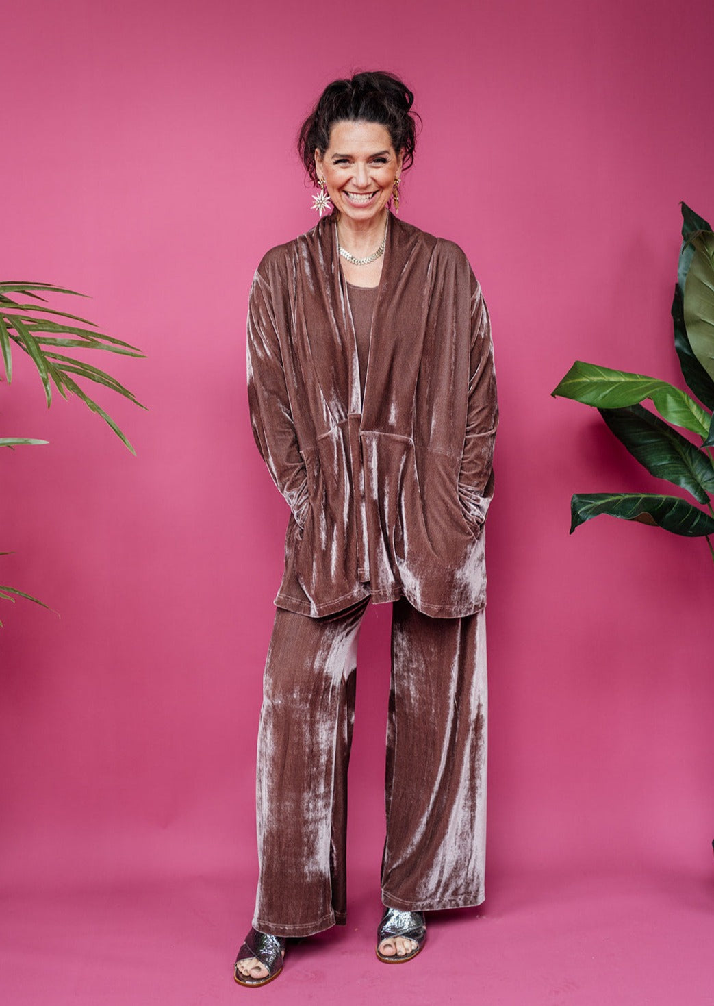 SALE Velvet Jacket in Mushroom XS - Megan Crook