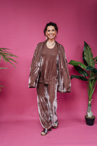 SALE Velvet Jacket in Mushroom XS - Megan Crook