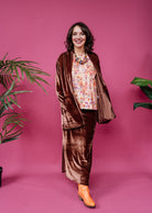 Velvet Jacket in Chocolate - Megan Crook