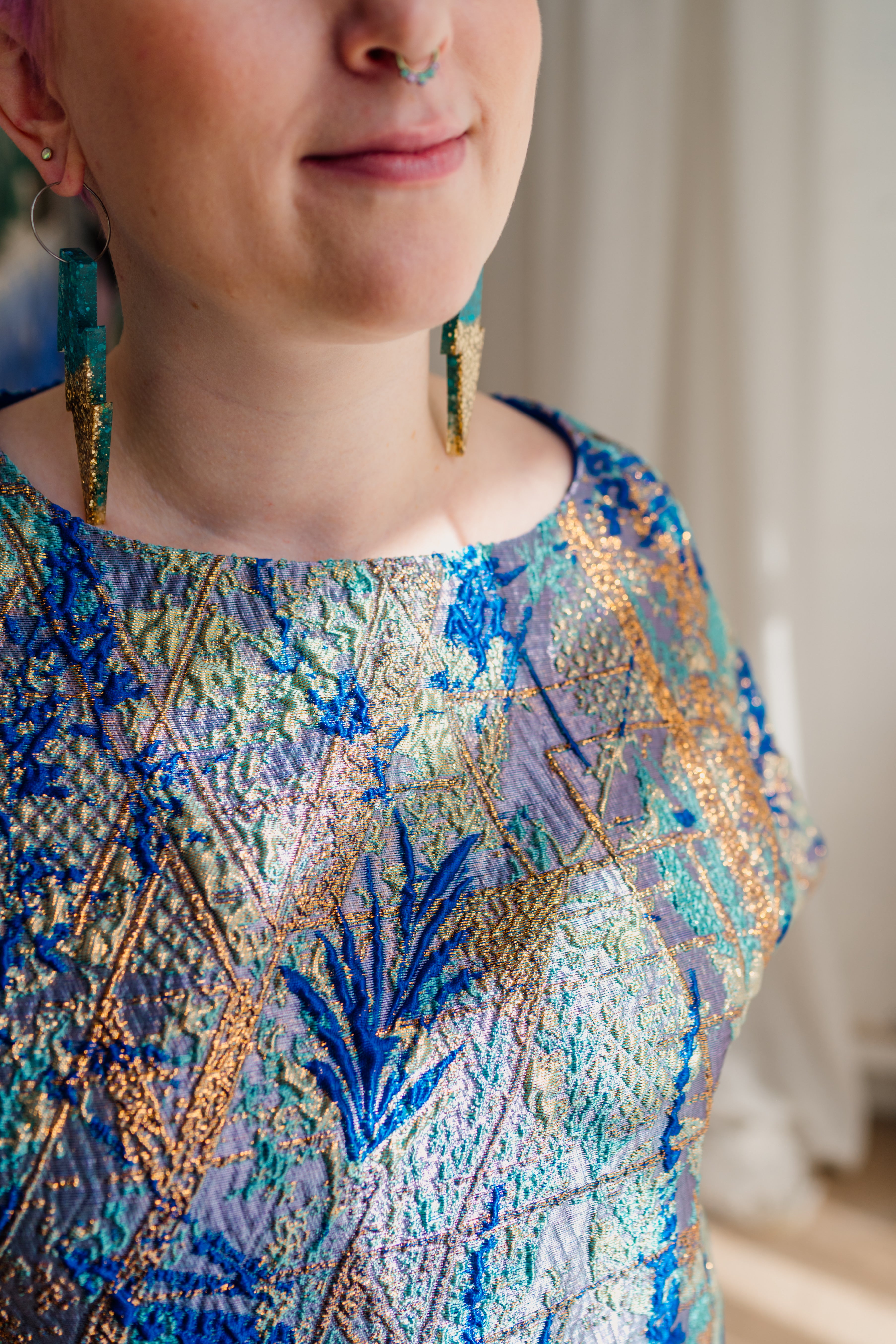 Shift Top in Ocean Breeze - Megan Crook