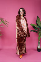 Velvet Jacket in Chocolate - Megan Crook