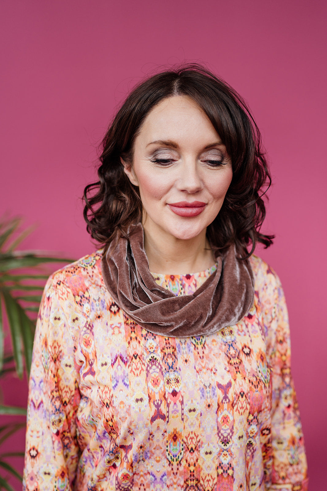 Velvet Cowl in Mushroom