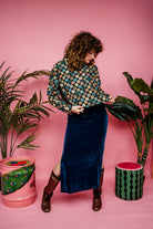 Liberty Needlecord Batwing Top in Arabian Story - Megan Crook