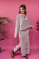Velvet Batwing Top in Oyster - Megan Crook