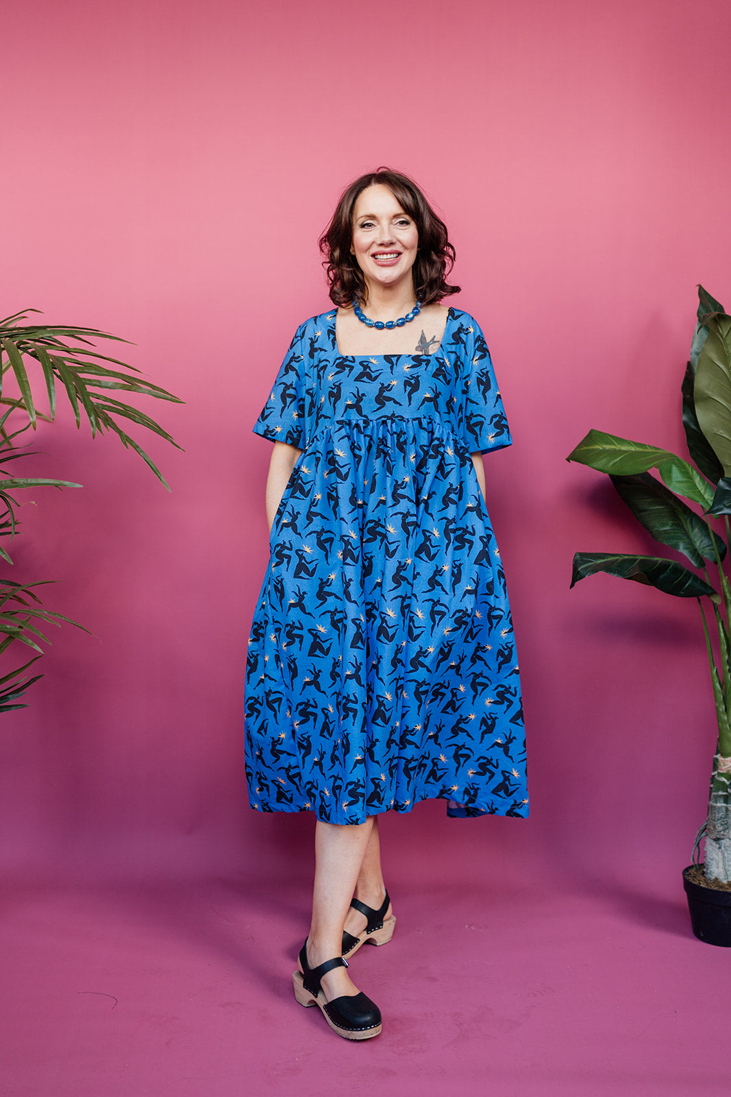 Smock Dress in Blue Ladies - Megan Crook