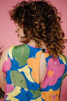 SALE - Twiggy Dress in Blue Floral - Megan Crook