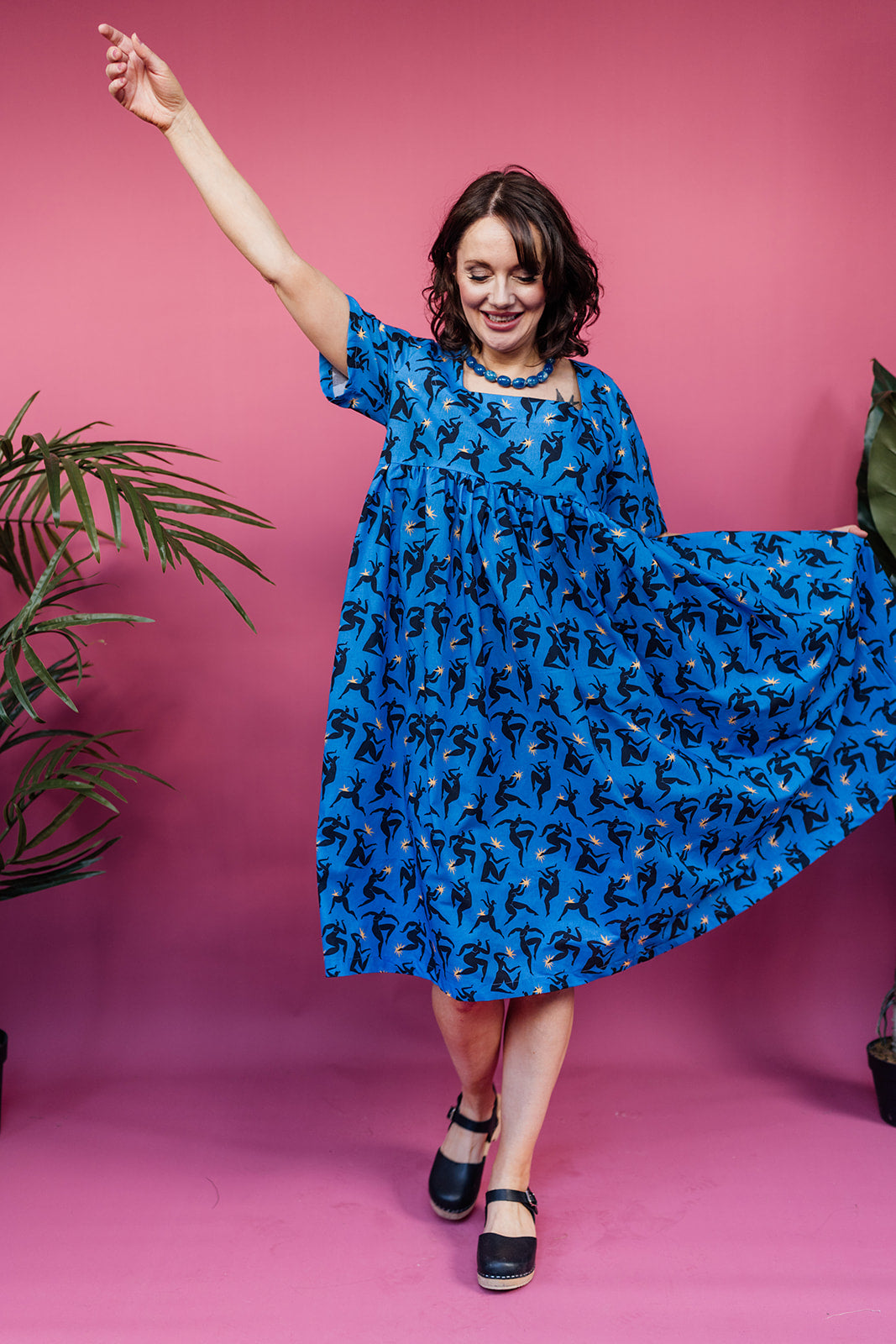 Smock Dress in Blue Ladies - Megan Crook