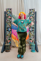 Shift Top in Green Paradise - Megan Crook
