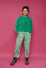 Load image into Gallery viewer, Ankle Grazer Trousers in Retro Diamond Jade