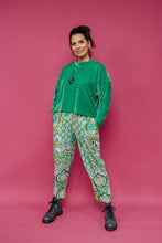 Load image into Gallery viewer, Ankle Grazer Trousers in Retro Diamond Jade