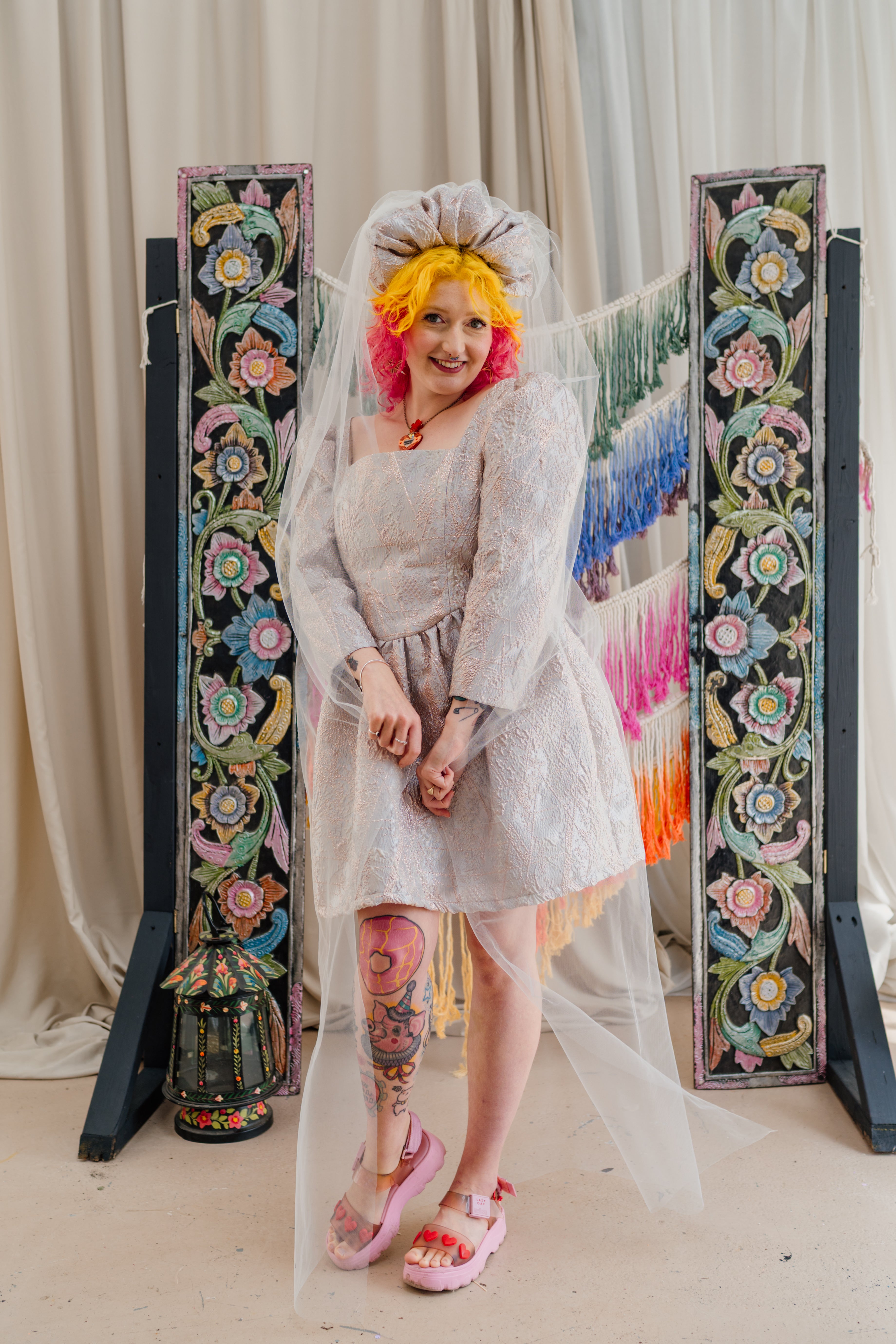 Regency Dress in Ivory - Megan Crook