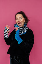 Load image into Gallery viewer, Reversible Fleece &amp; Velvet Snood in Zebra