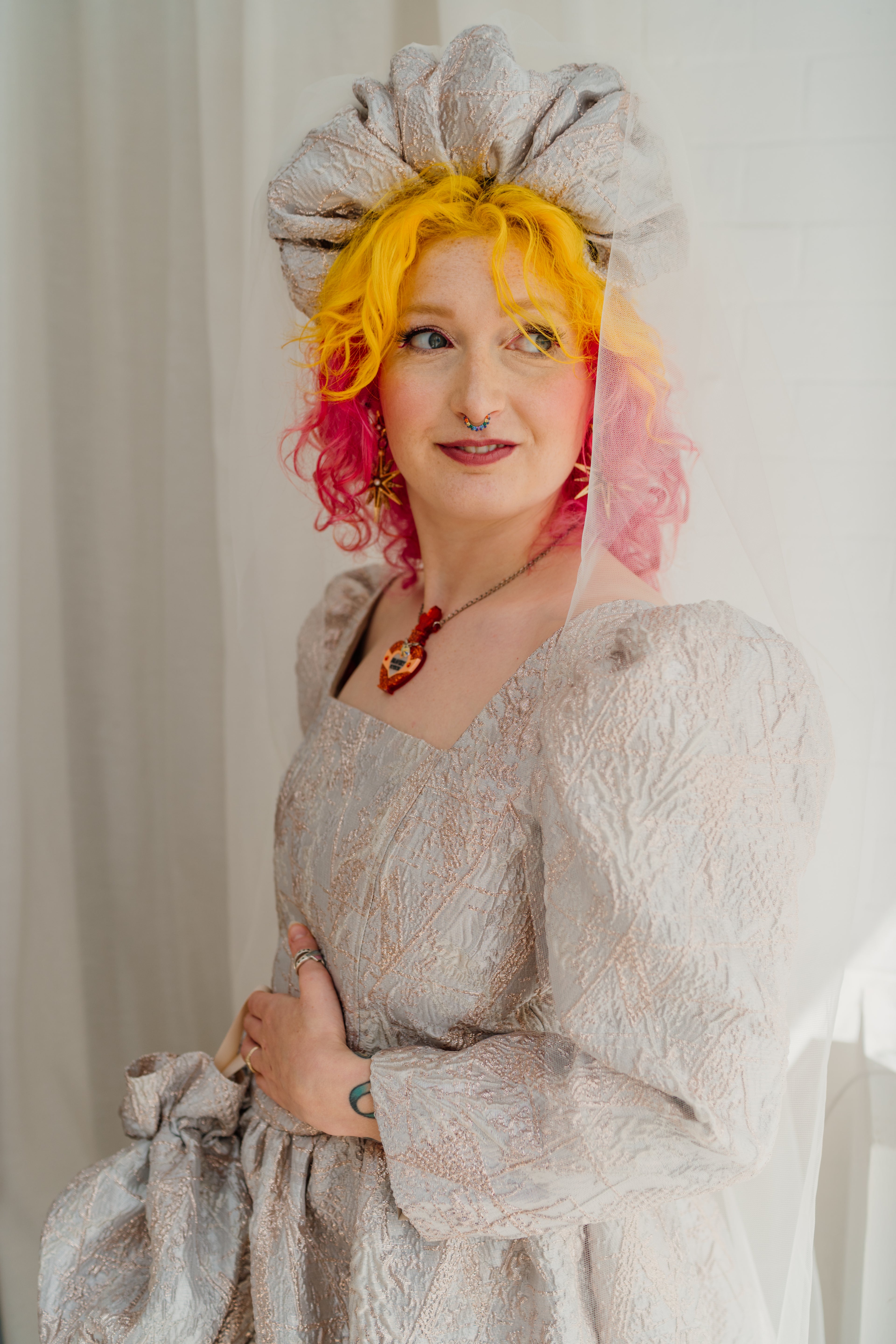 Regency Dress in Ivory - Megan Crook