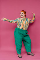 Long Sleeved Mock Turtleneck in Meadow - Megan Crook