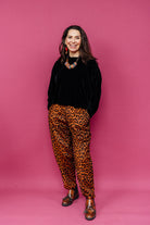 Tapered Trousers in Leopard Cord - Megan Crook