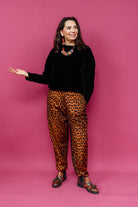 Tapered Trousers in Leopard Cord - Megan Crook