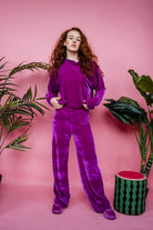Velvet Batwing Top in Orchid - Megan Crook