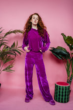 Load image into Gallery viewer, Velvet Batwing Top in Orchid