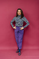 * Long Sleeved Turtleneck in Snow Leopard - Megan Crook