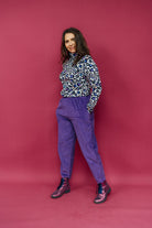 * Long Sleeved Turtleneck in Snow Leopard - Megan Crook